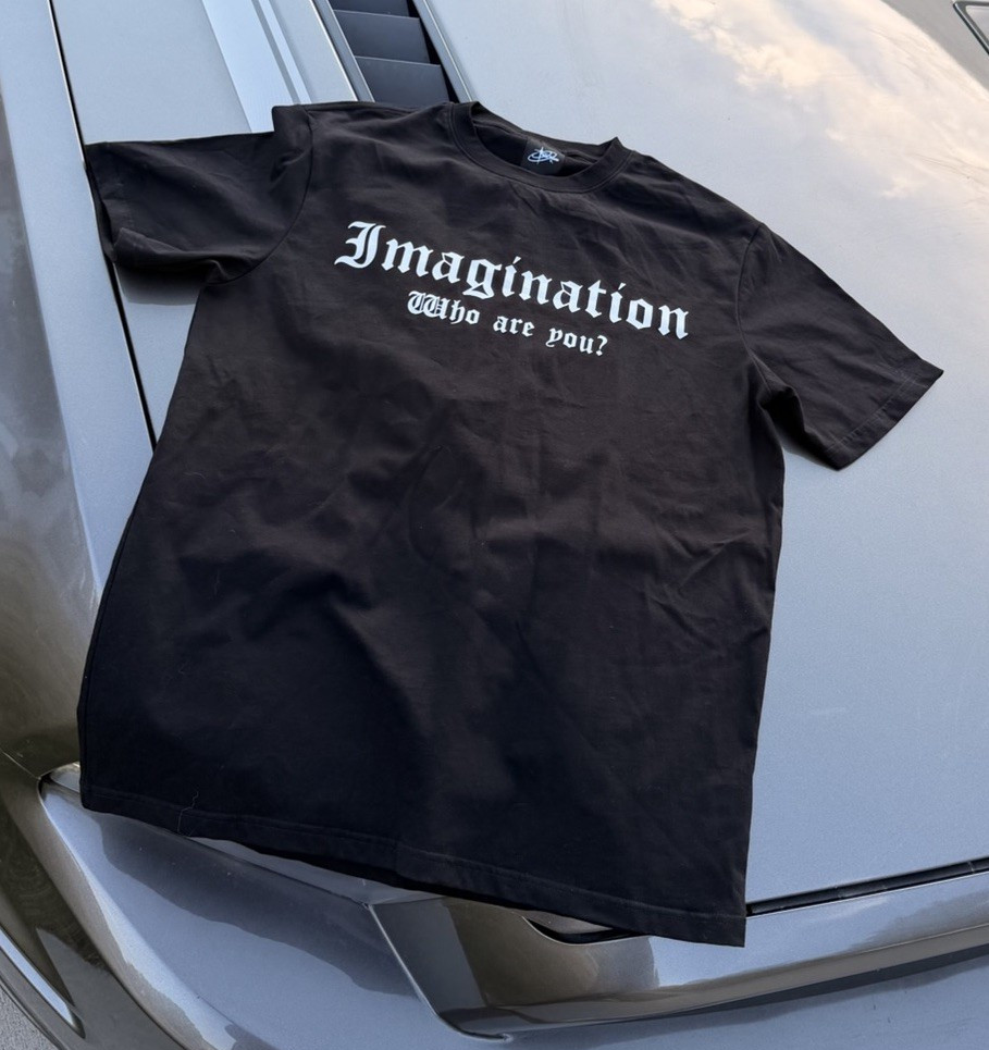 Custom Graphic Imagination Tee 100% Cotton