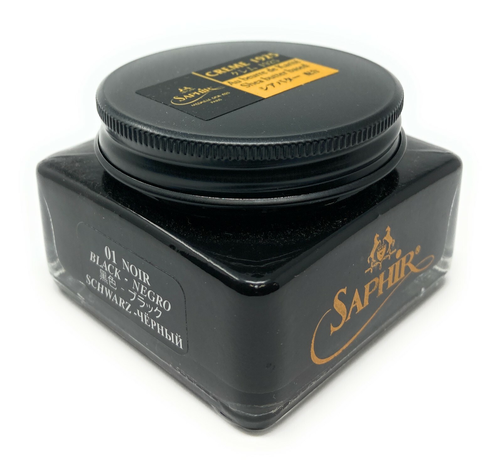 Black Saphir Medaille d’Or Pommadier Shoe Cream 75ml Jar – Made in France