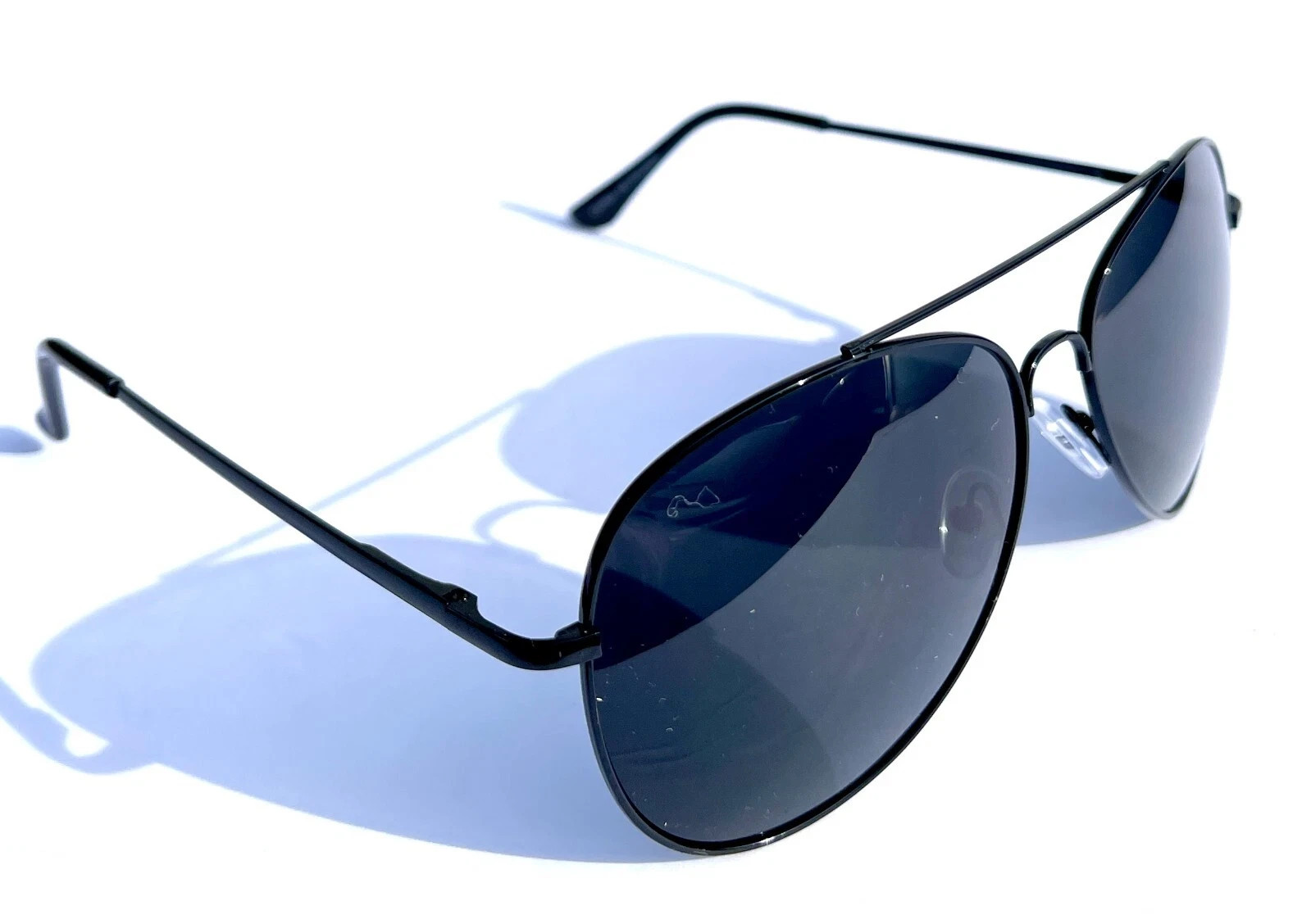Spring Hinge Pilot Sunglasses Men Women Black Spring Hinge 100% UV 400 4 Pack
