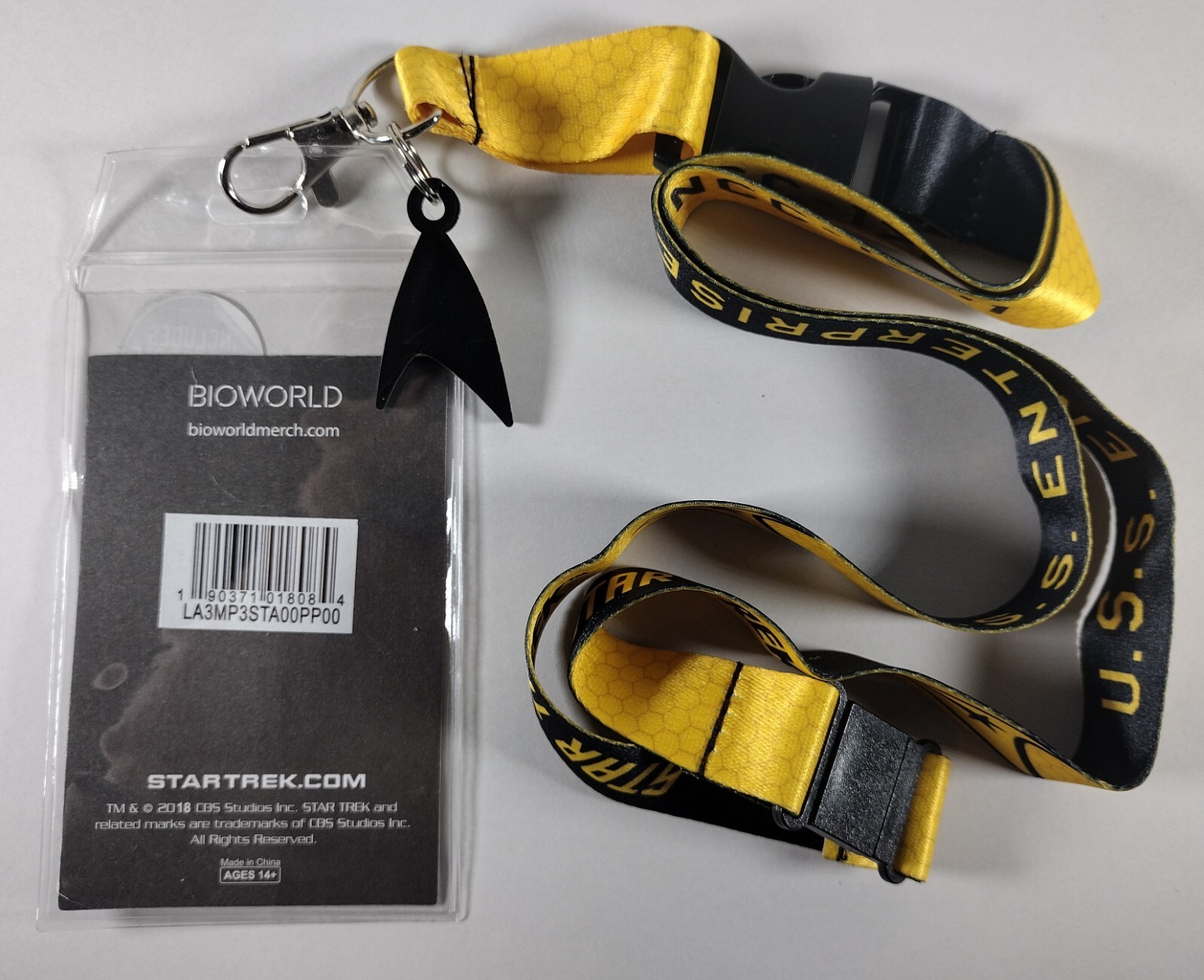 NEW – Star Trek 2 Colors U.S.S. Enterprise Lanyard with Charm & ID