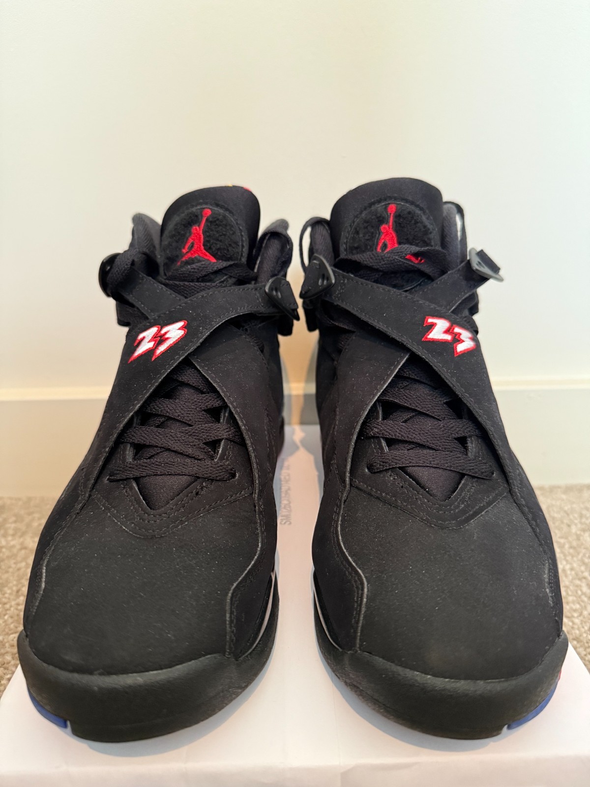 Nike Air Jordan 8 Retro Playoffs Black/True Red-White 305381-062 sz 8.5