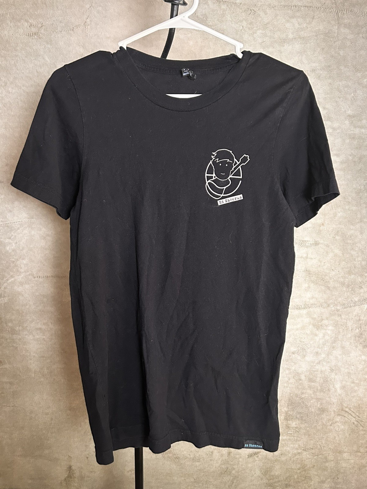 Ed Sheeran Graphic T-Shirt Black Size S