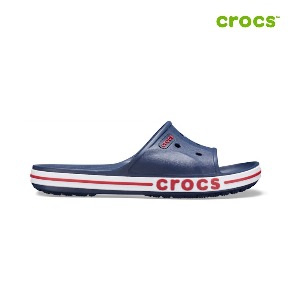 NEW CROCS BAYABAND SLIDE 205392 205392-4CC NAVY / PEPPER UNISEX SIZE
