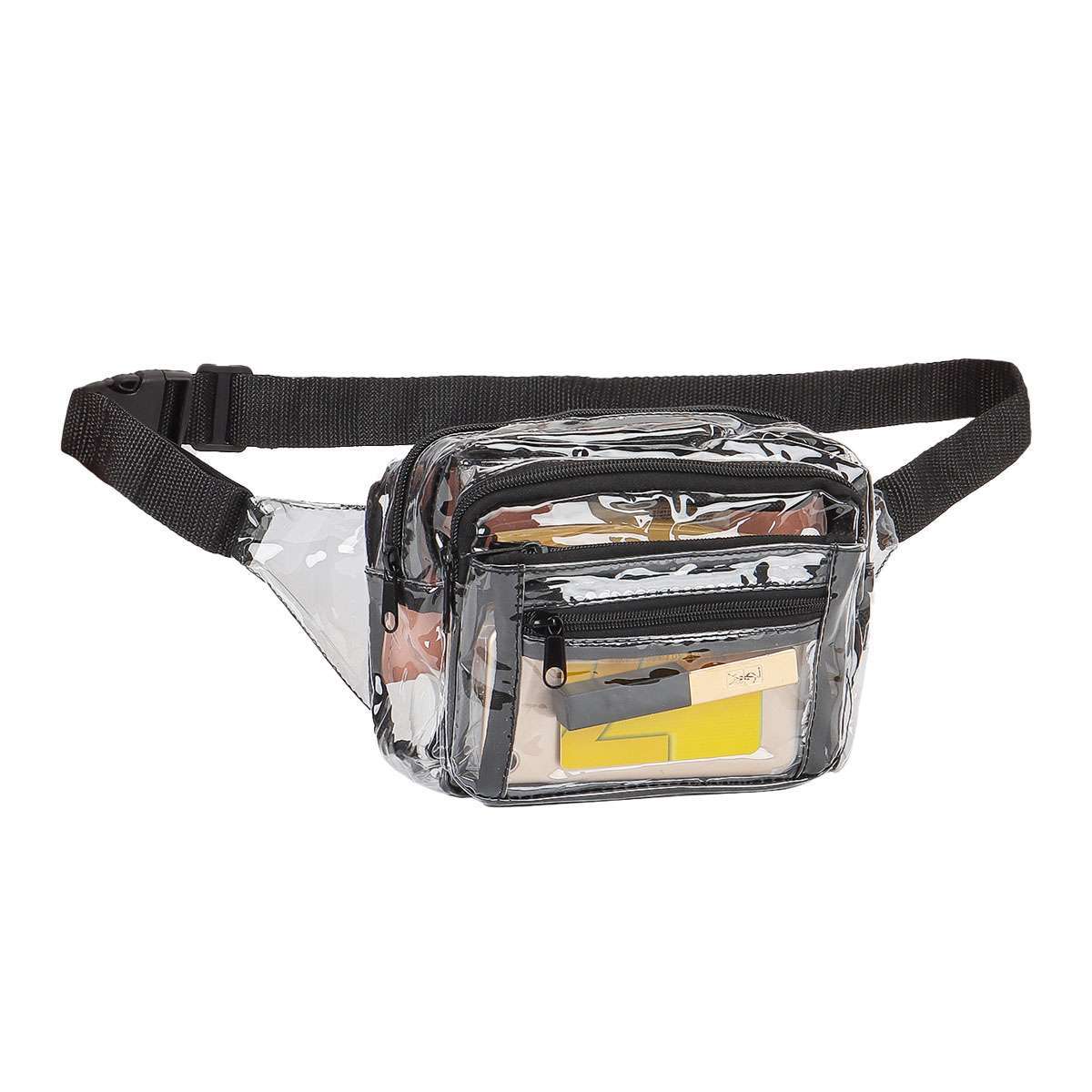 Unisex Clear Fanny Pack Waist Pouch Belt Bag Outdoor Sports Stadium Security Bag