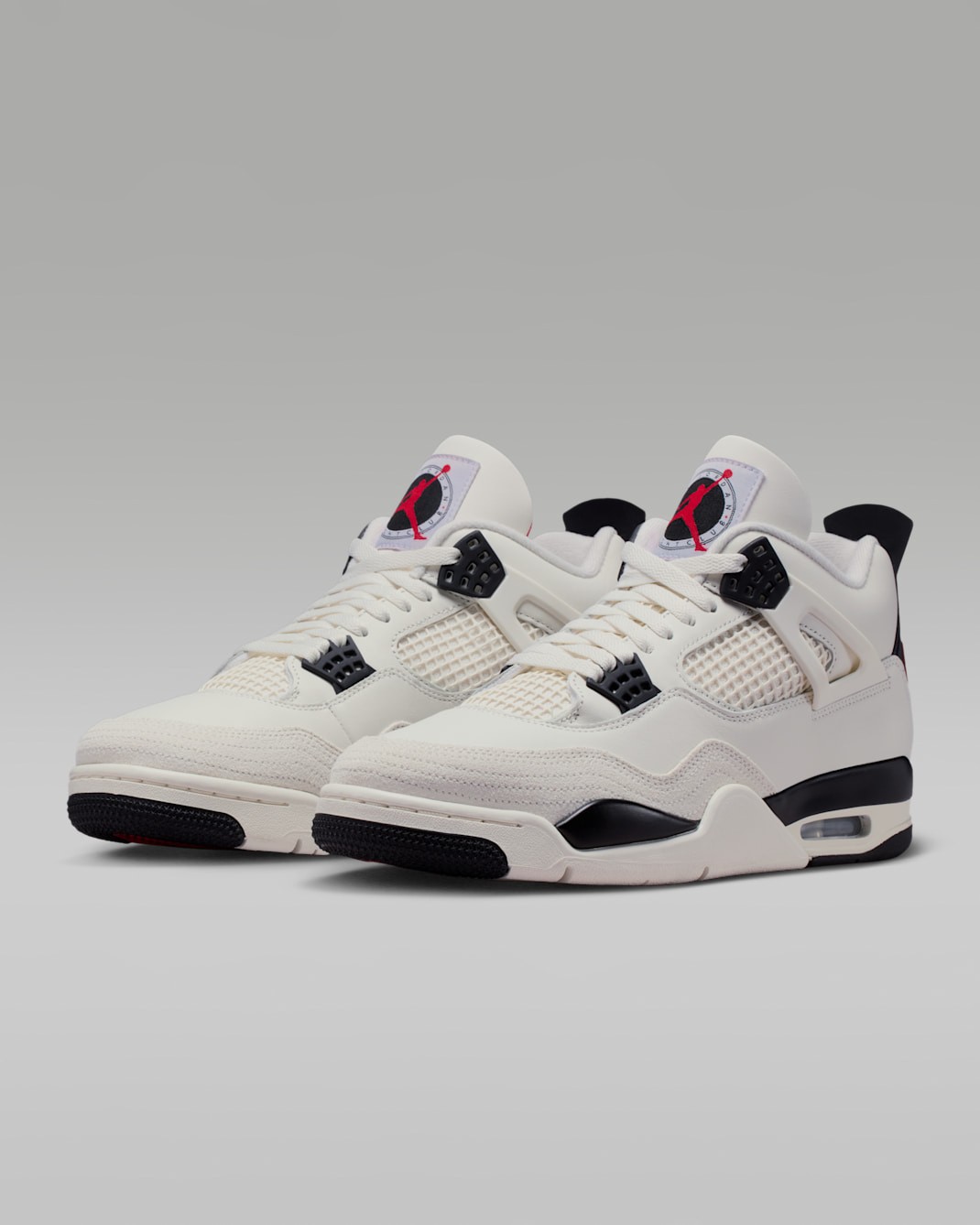 Nike Air Jordan 4 Retro OG FC Shoes Sail Black University Red IM4002-100 Men’s