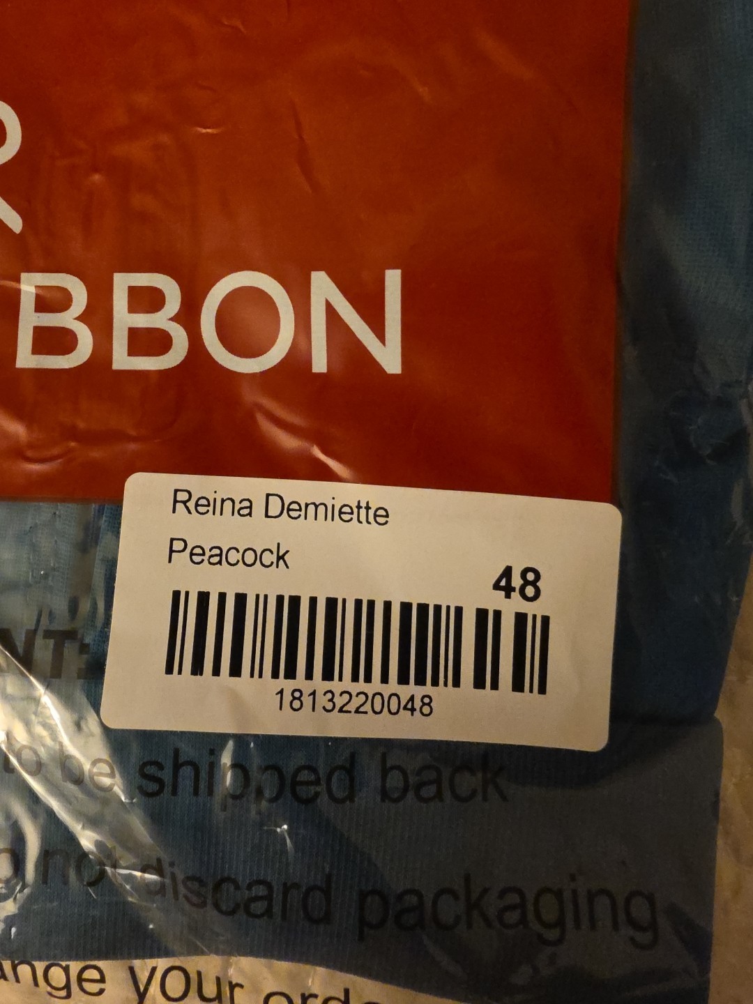 Ruby Ribbon Reina Demiette Wire-Free Bra Peacock New In Bag Size 48 Style #1813