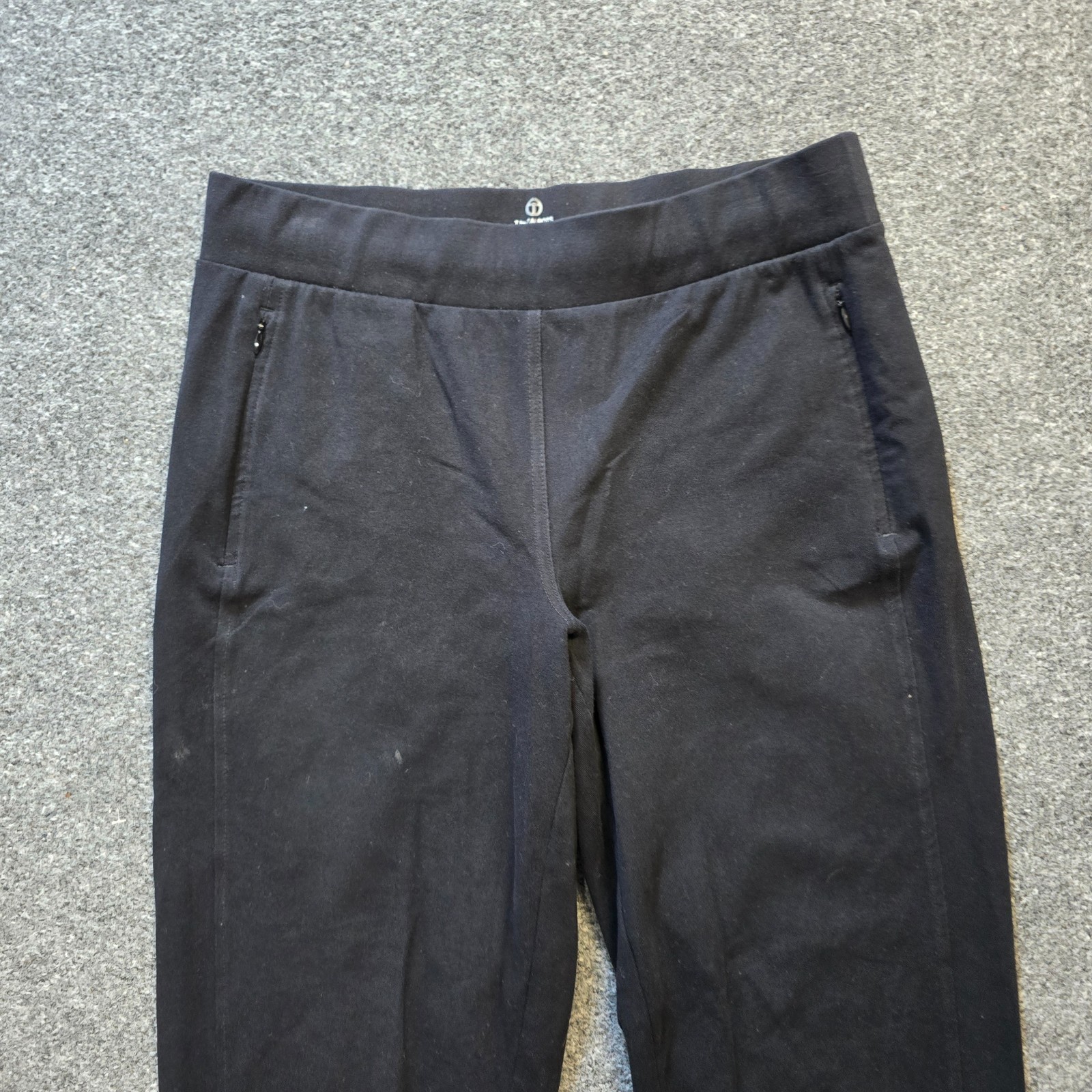 Talbots Pants Womens Small Black Straight Pull On Stretch Capsule Casual Lounge