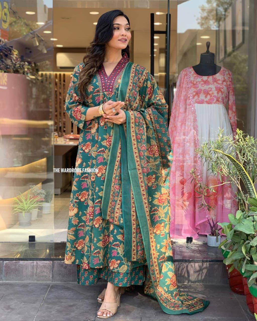 Indian Women Designer Kurta Set Dress Bollywood Beautiful Ethnic Kurti Pant Set