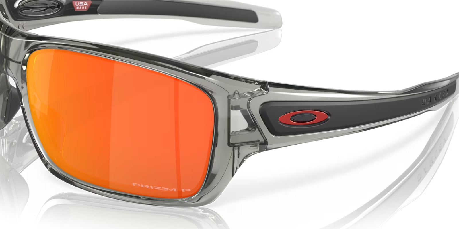 Oakley Turbine POLARIZED Sunglasses OO9263-5763 Grey Ink W/ PRIZM Ruby Lens NEW