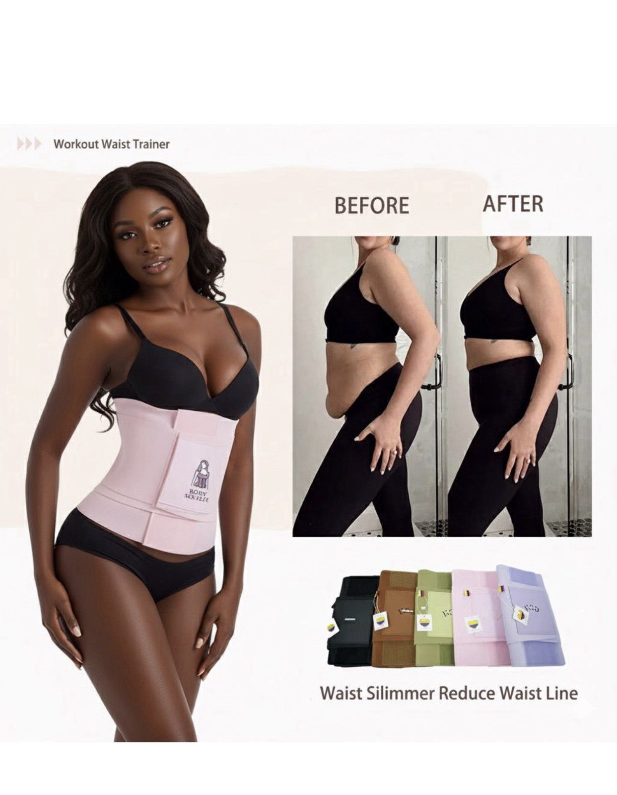 women waist trainer Tummy Control Belt body Shaper Slimming Corset (S-XL)