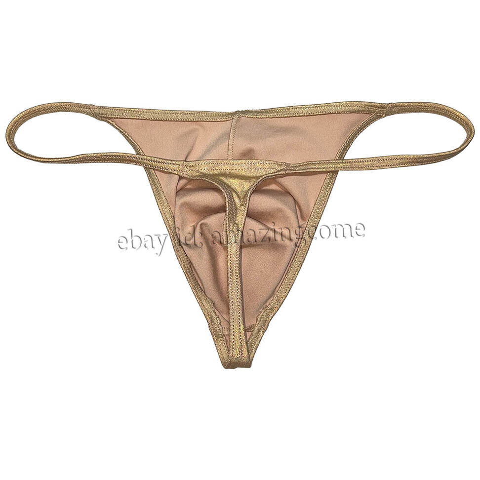 Men Gloss G-string Thong Underwear Classics Pouch T-back Elastic Sex Swim Tangas