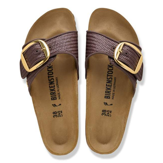 New Birkenstock Madrid Big Buckle Raffia Textile Sandals Unisex All Size EU