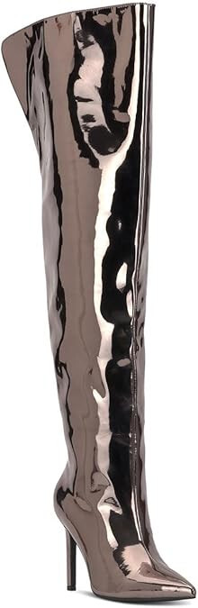 INC Womens SEDONA Metallic Pointed toe Over-The-Knee | 6.5 Medium (B,M)