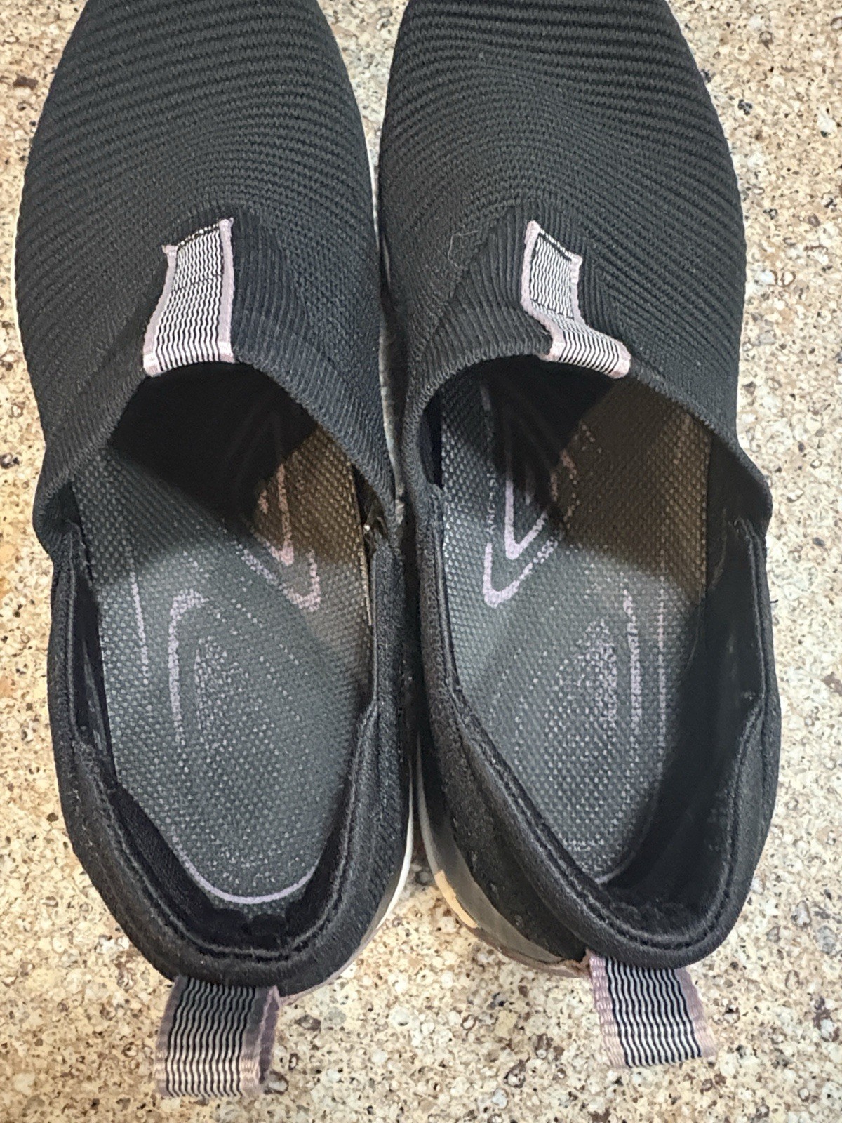 Ryka Echo Knit Women’s Slip-On Athletic Sneaker Low Top Fabric Black – Sz 10