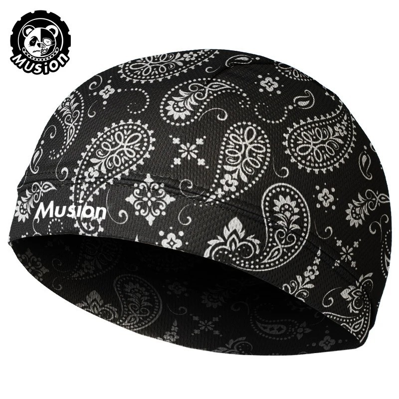 Motorcycle Helmet Liner Skull Cap Doo Rag Durag Biker Head Wrap Sweat Wicking **