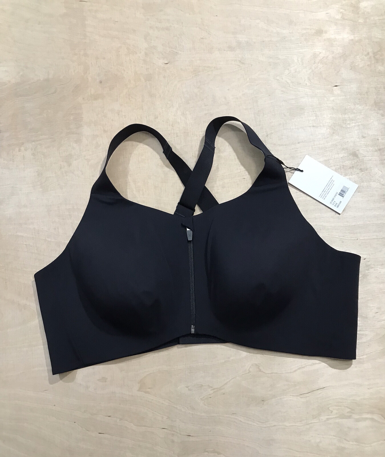 Knix Women’s High Support Zip Front Catalyst Sports Bra Size: 8+ Black NWT