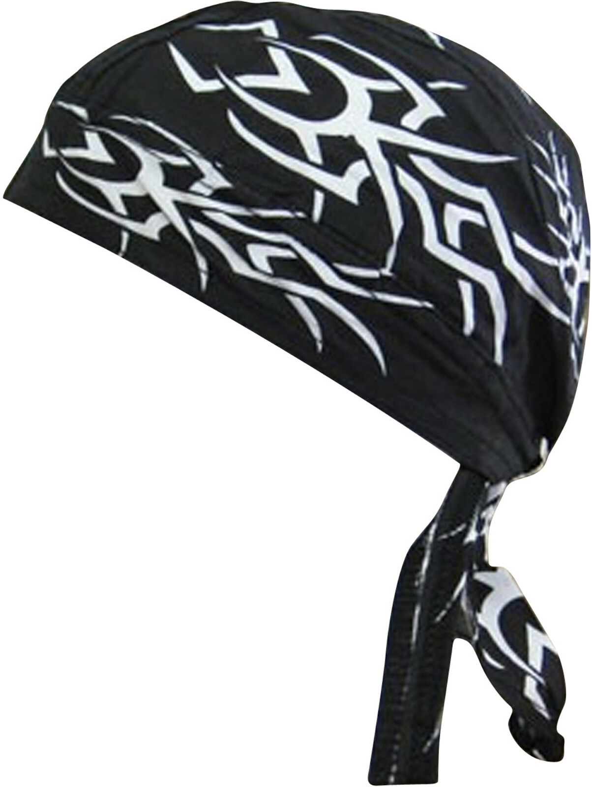 Black White Skull Cap Motorcycle Bandana Headwrap Doo Rag Du Dew Tribal Tattoo