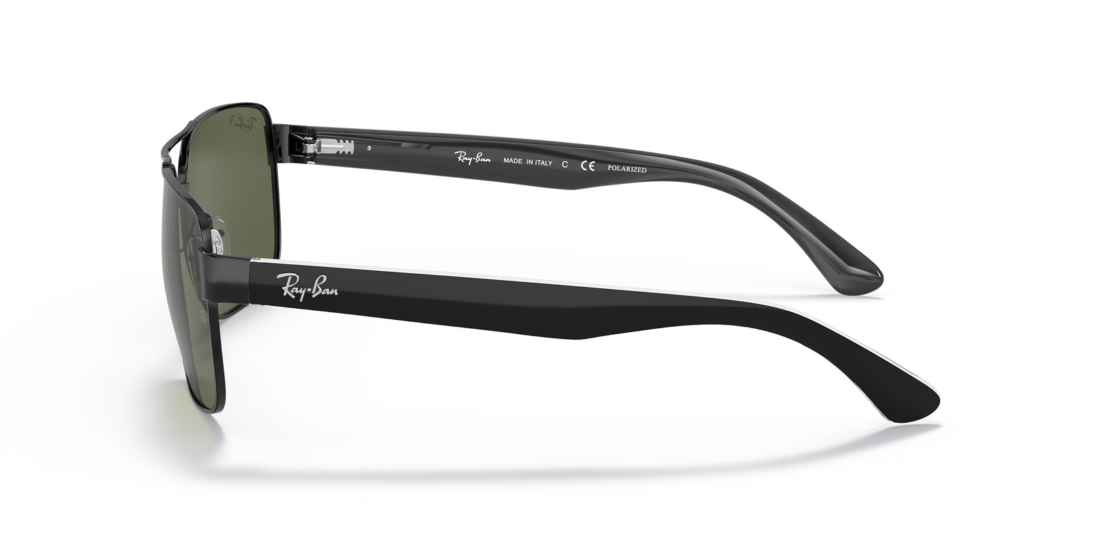 Ray-Ban RB3530 Polished Black/Green Polarized Classic G-15 58 mm Sunglasses
