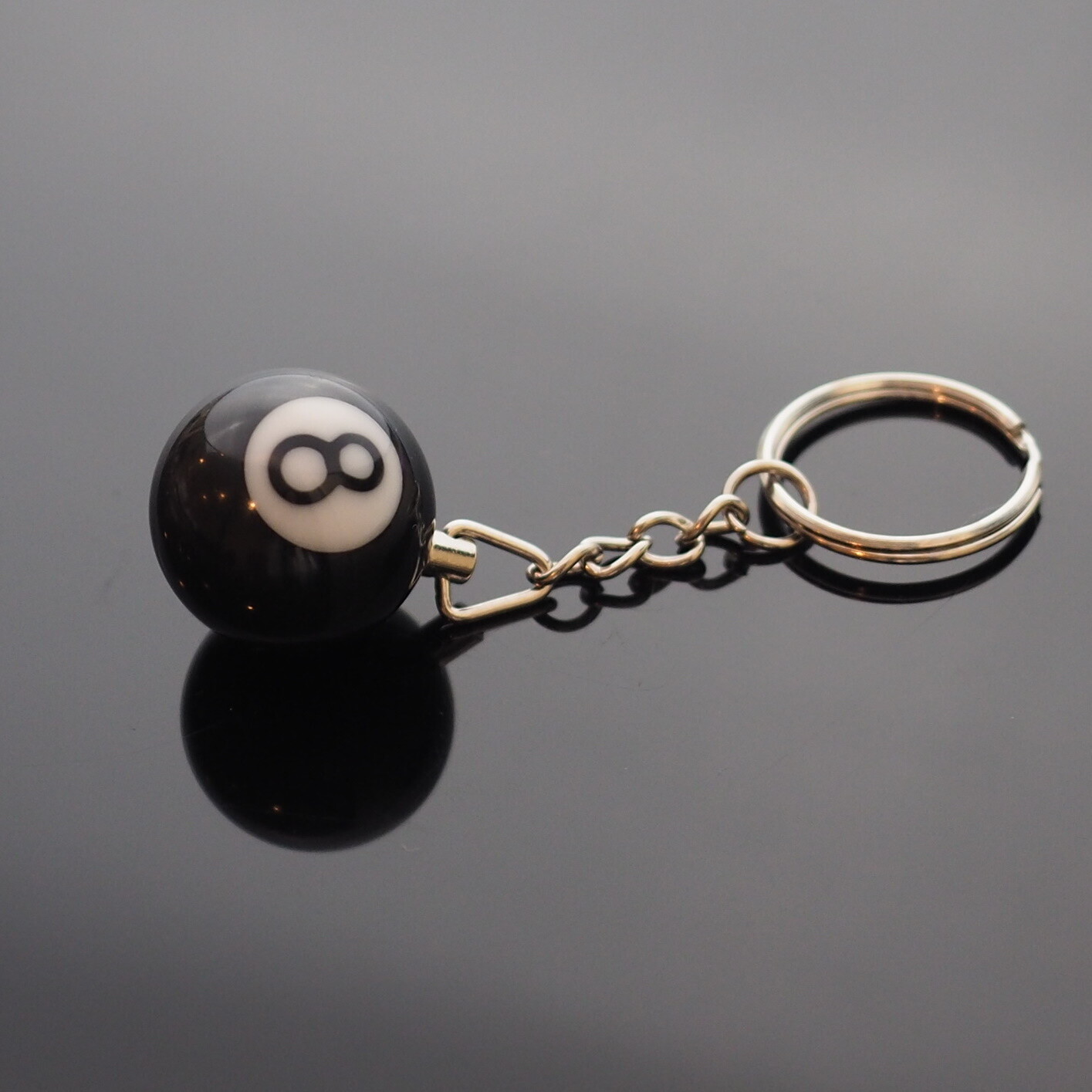 Pool 8 Ball Billiards Charm Keychain Pendant Cool Player Gift