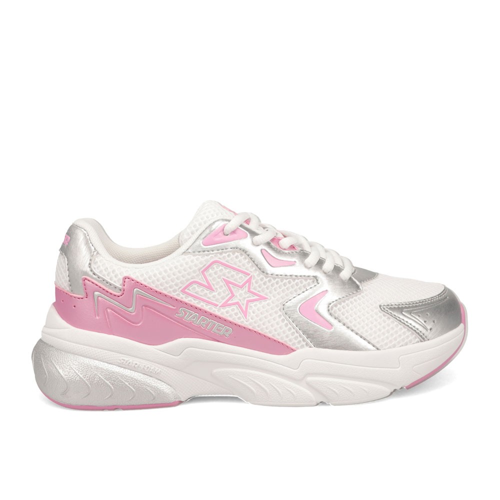 Starter Womens Star Light Synthetic Leather and Mesh Sneaker