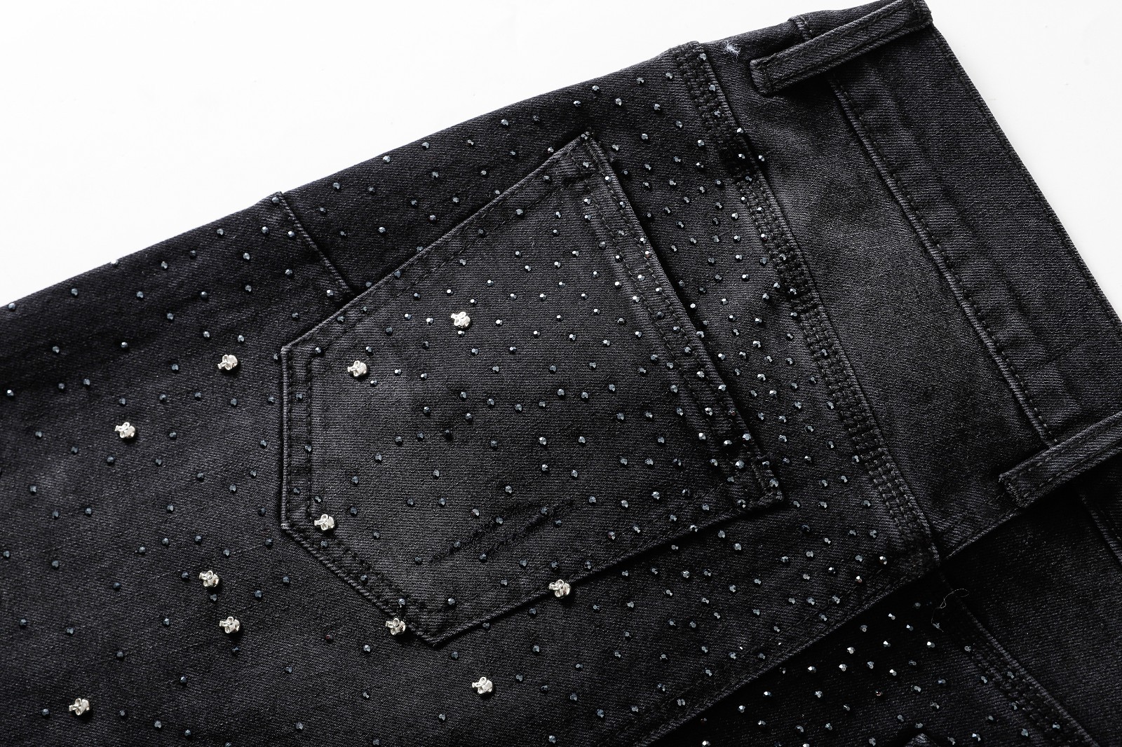 2026 New Purple brand Men’s personalized Rhinestone Leisure fashion jeans