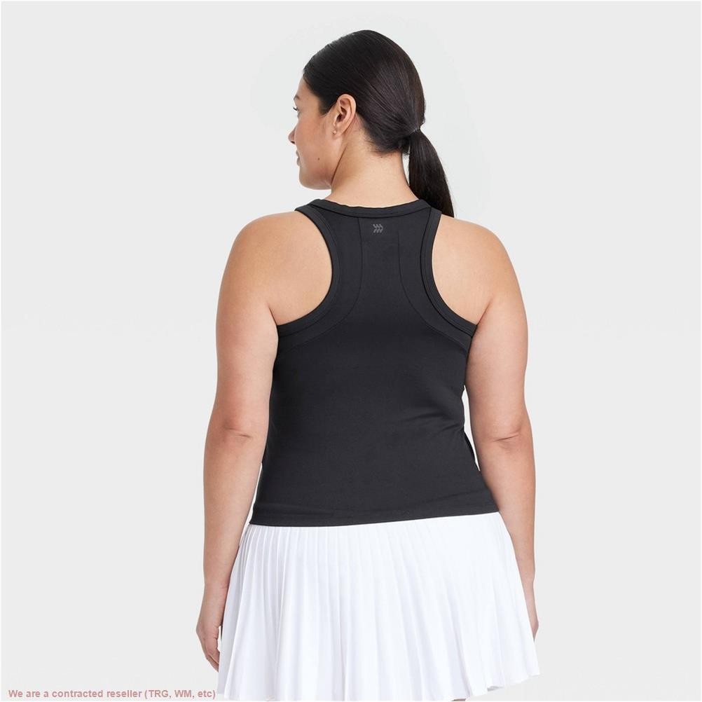 Women’s Highneck Racerback Tank Top – All In Motion Black M *SEE DEAL!!!*