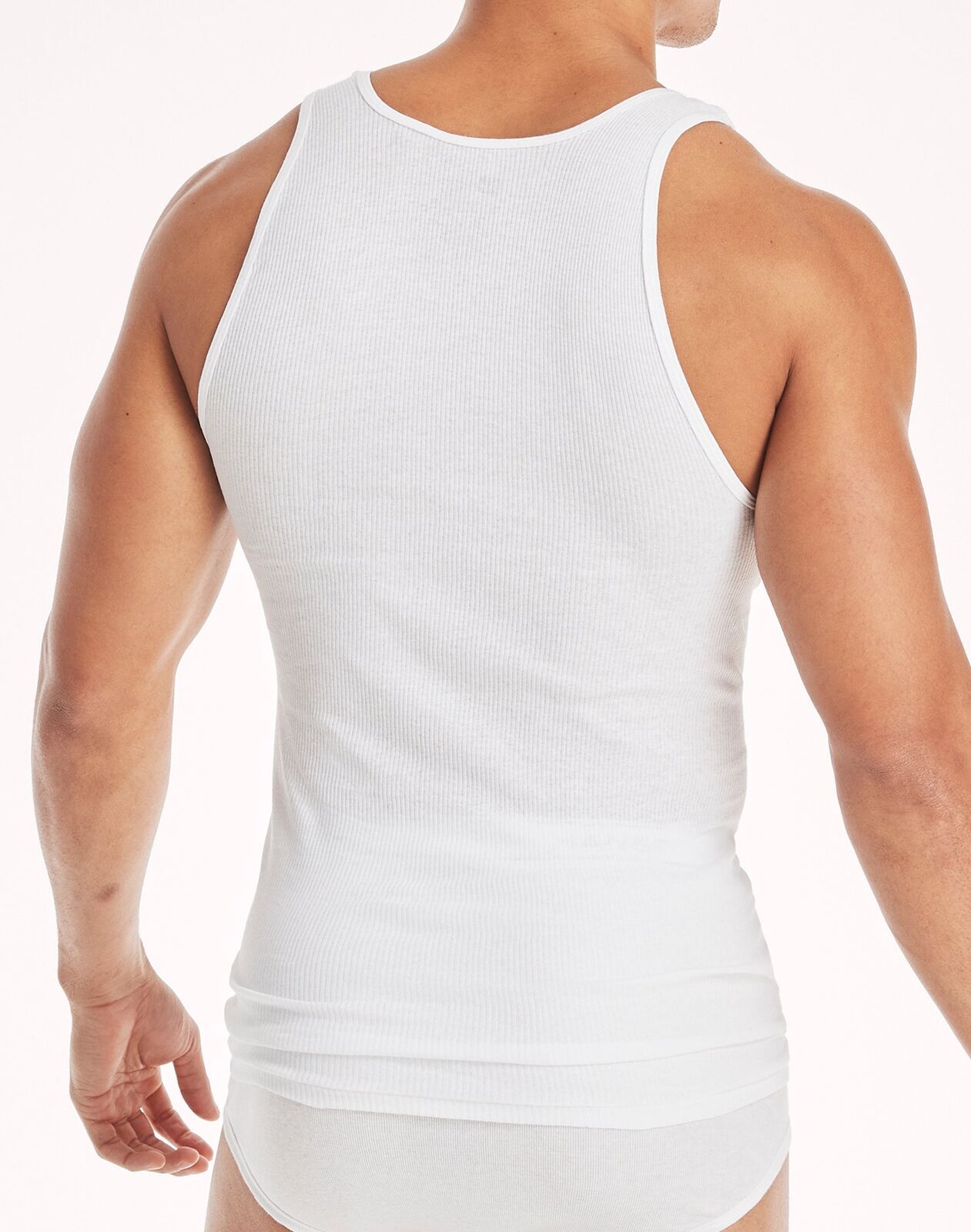 Hanes Tank Undershirt 10-Pack ComfortSoft Value Tag Itch Free Ribbed White S-3XL