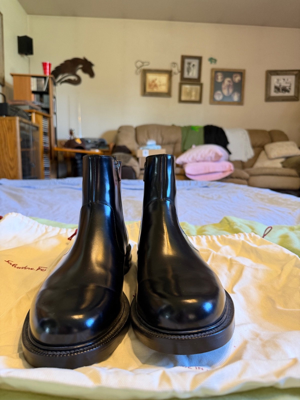 Ferragamo Zip Up Boots – Never Worn – Size 9.5 EE