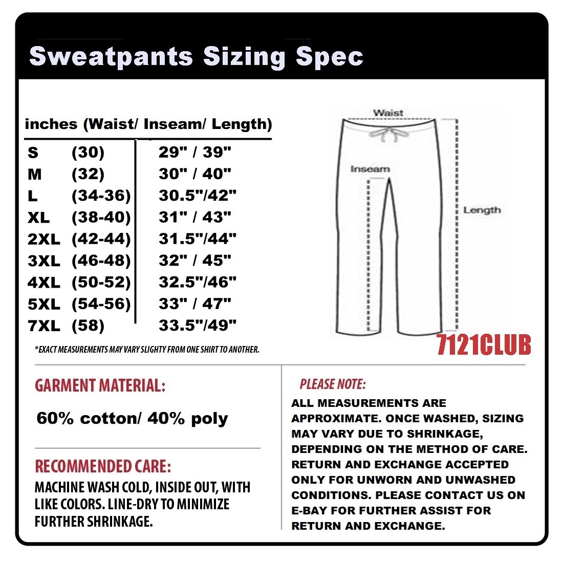 PRO CLUB Men’s Sweatpants Fleece Jogger Pants Standard Fit Open Bottom S-Big 7XL