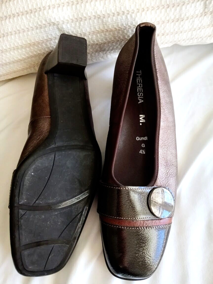Theresia M. Women Dress Shoes, Gundi Gray Faux Leather Size US 7