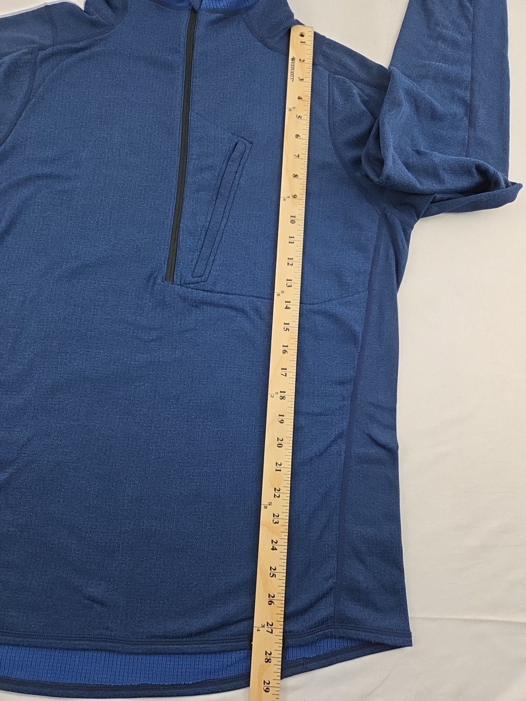 Truewerk 1/4 Zip Thermal Fleece Lightweight Performance Stretch Workwear Large