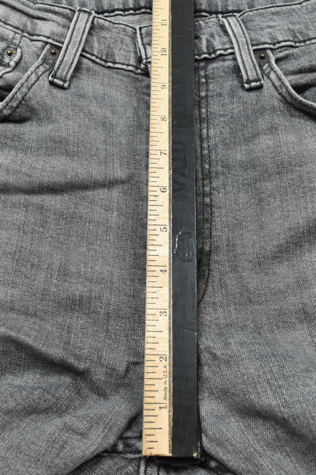 Levis 510 Jeans Mens 34×34 Black Faded Skinny Fit Tapered Leg Cotton Denim