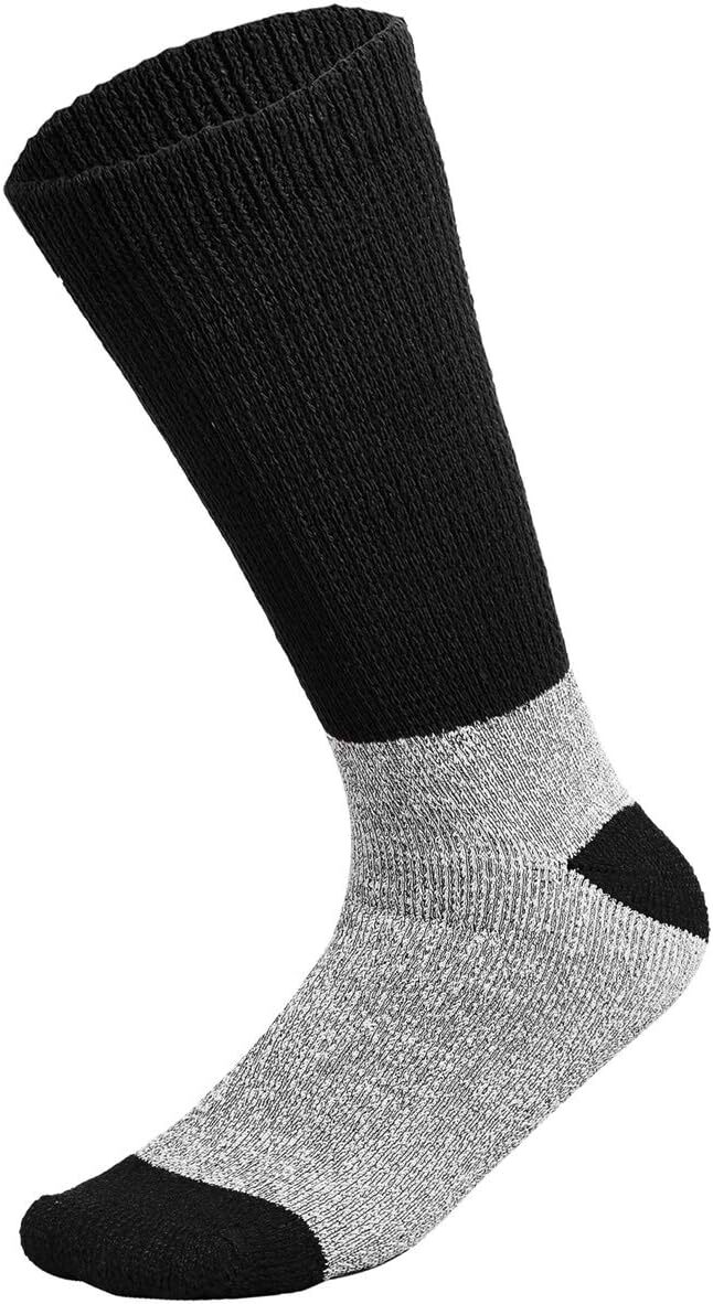3-12 Pairs Men’s Thermal Diabetic Socks Thick Warm Winter Non-Binding Crew Socks