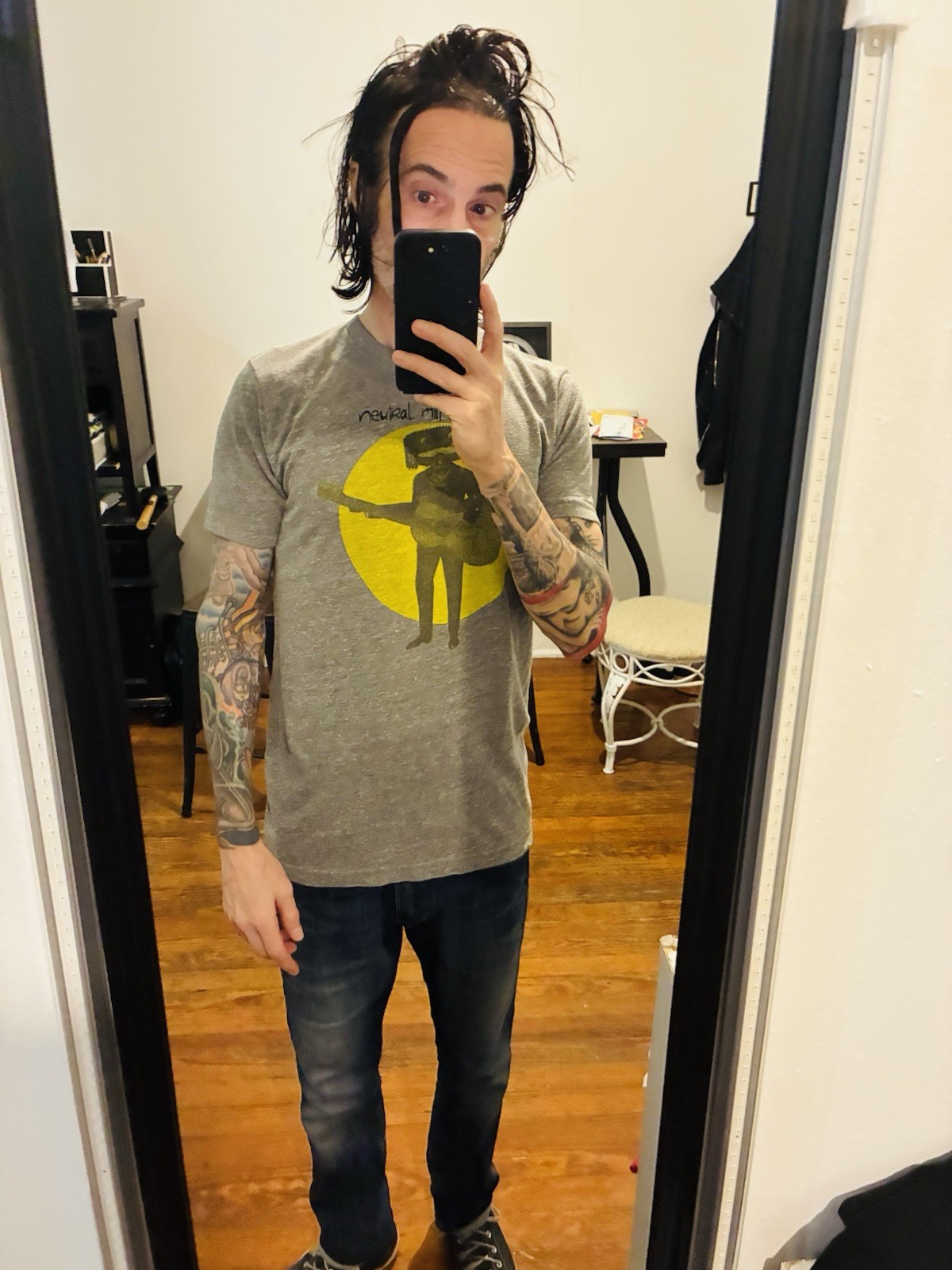 Neutral Milk Hotel shirt vintage Daniel Johnson Pavement Yo La Tengo Slint punk