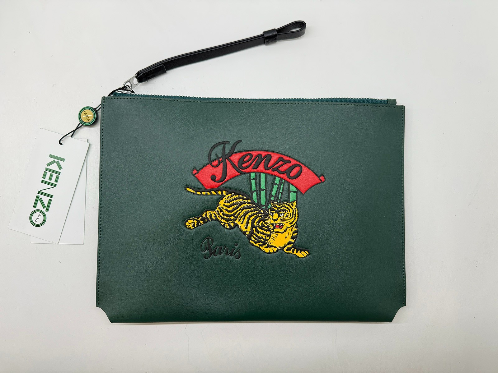 NWT – Kenzo Green Jumping Tiger Pouch – SOLD OUT EVERYWHERE