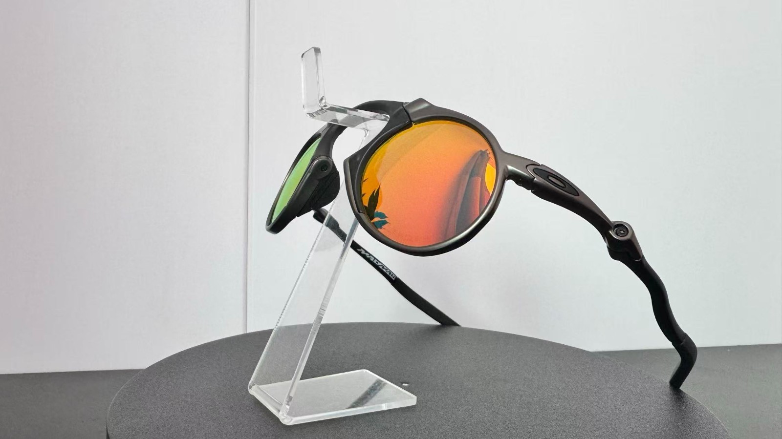 Vintage Oakley X-Metal Madman OO6019 Dark Carbon Ruby Iridium Polarized Sunglass