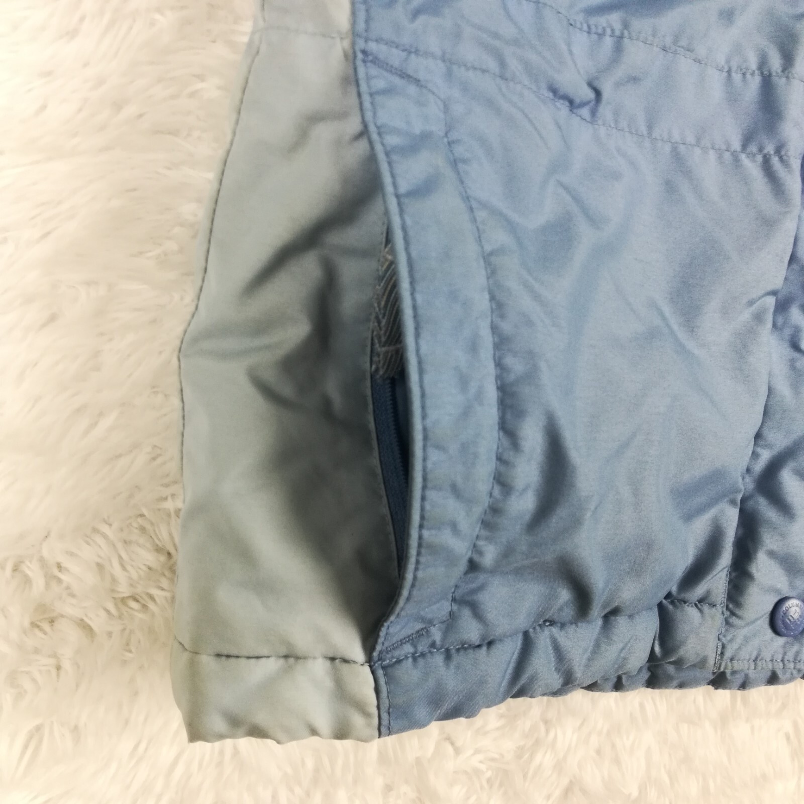 Columbia Girls Jacket Insulated Blue Full Zip Pockets Youth 7/8