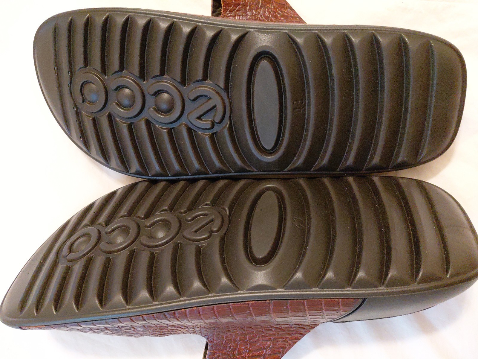 Ecco Men’s 2nd Cozmo Two Band Slide Sandal Brownish 12 NEW
