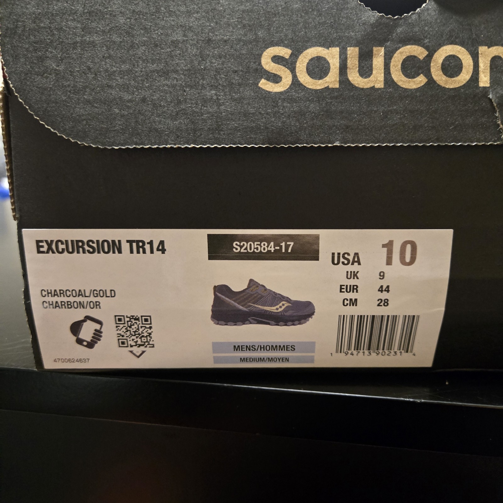 Size 10 – Saucony Excursion TR 14 Gold/Gray SHIPS OUT NEXT DAY 🔥🔥🔥🔥🔥🔥🔥🔥