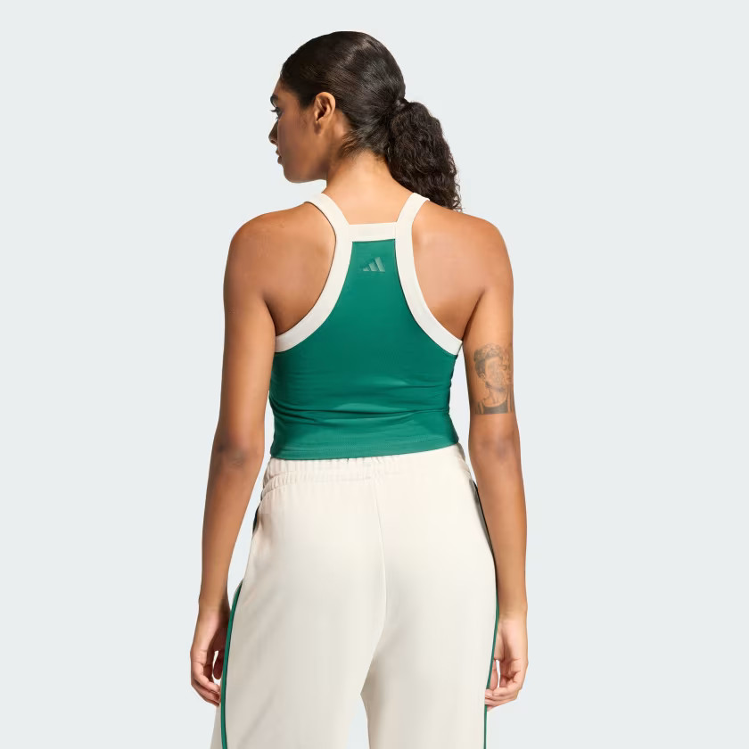 adidas women Seasonal Essentials Colorpop Tank with Embroidered Graphic