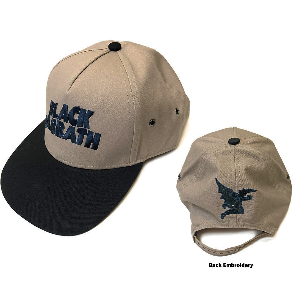 Black Sabbath – Wavy Logo – 2 Tone OSFA Snapback Baseball Cap