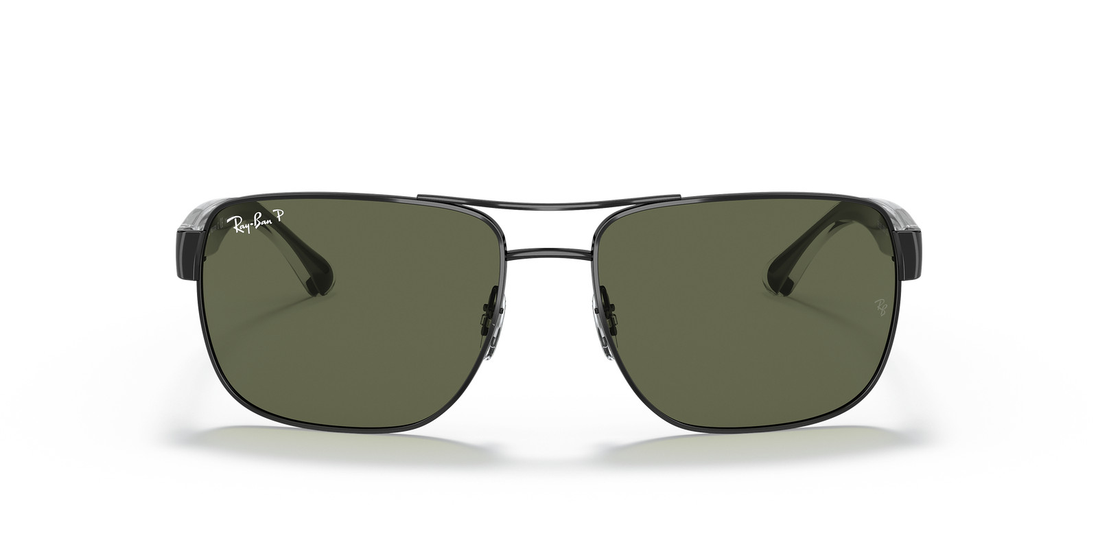 Ray-Ban RB3530 Polished Black/Green Polarized Classic G-15 58 mm Sunglasses