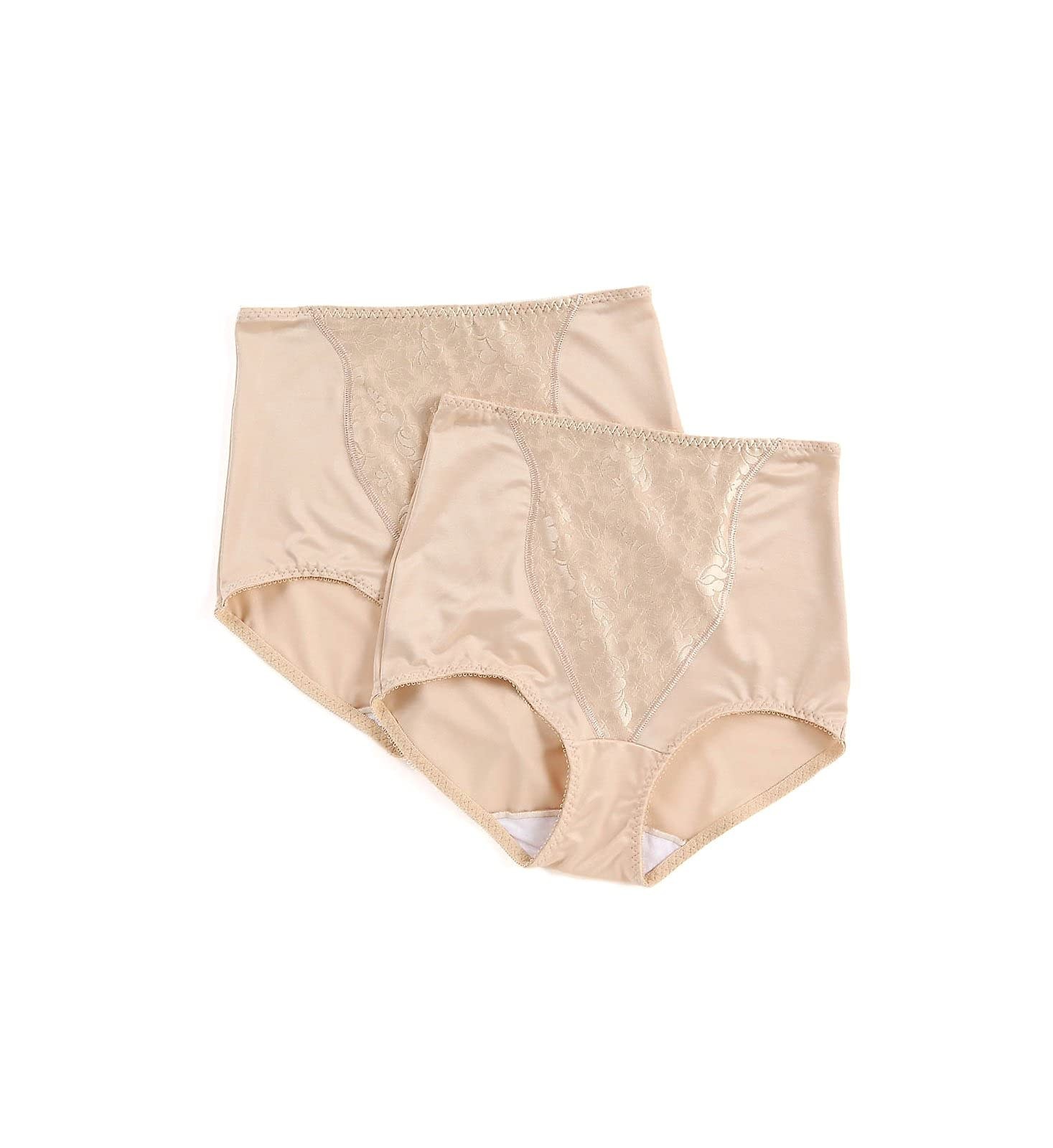 Bali Womens Double Support Light Control DFX372 2 Pk Shapewear Briefs Sz M
