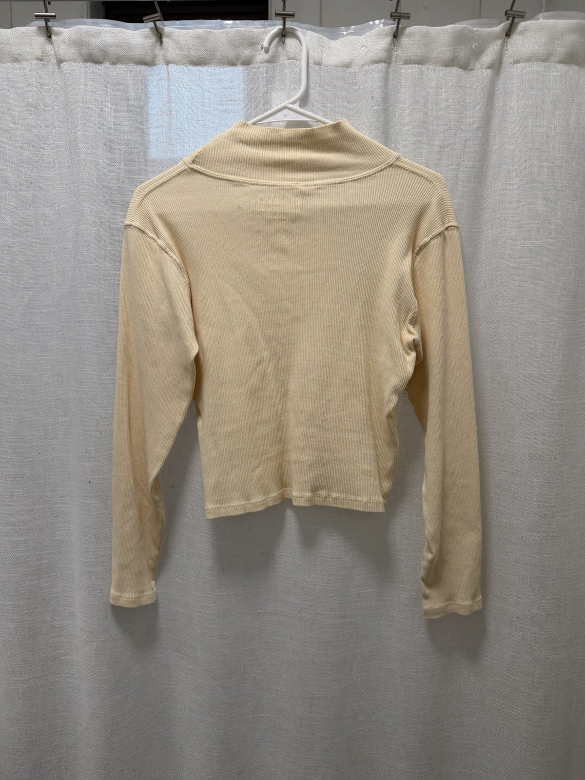 Big Bud Press Ribbed Turtleneck Off-White Cotton Blend “Many Colors” Size M