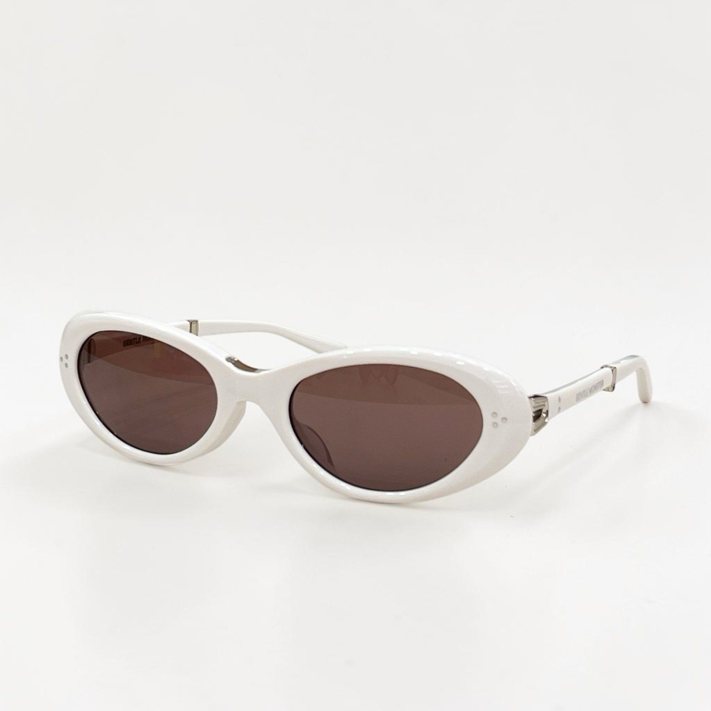 GENTLE MONSTER LOLANG White Brown 55口21-132 Sunglasses New w/ Case