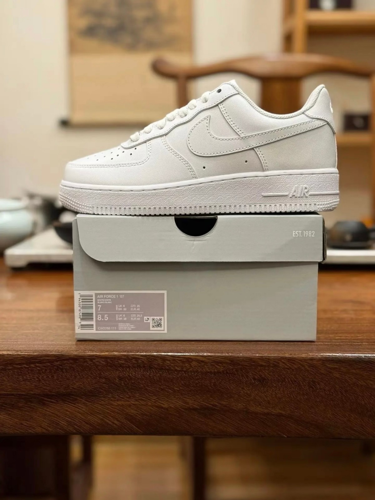 Nike Air Force 1 Low White ’07 Men’s Sneakers Shoes