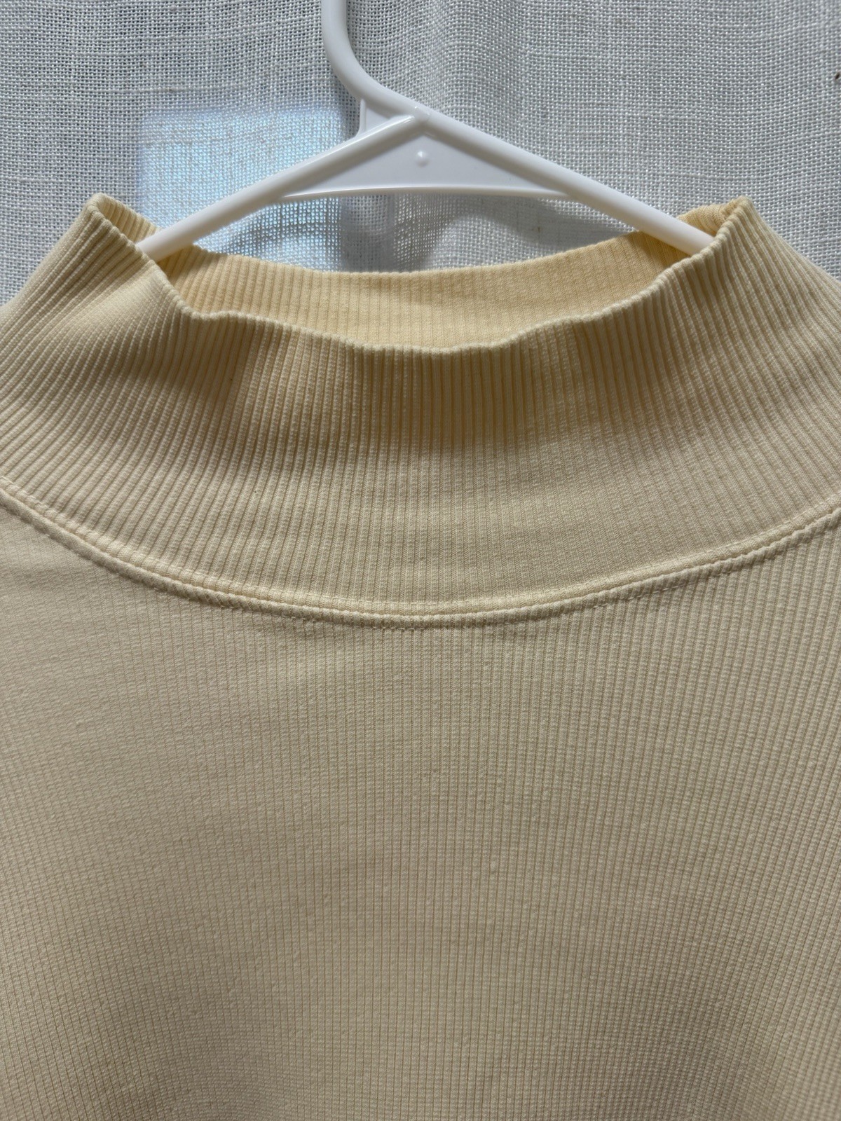 Big Bud Press Ribbed Turtleneck Off-White Cotton Blend “Many Colors” Size M