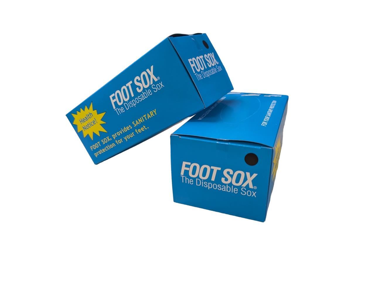 Foot Sox – The Disposable Sanitary Socks | Black, Unisex (144 Sox/Box)