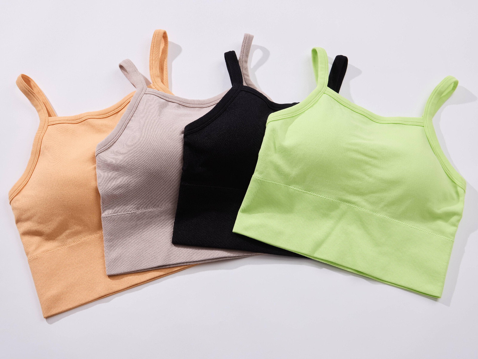 PRO-FIT 2 PACK SPORTS BRA BREATHABE,COMFORTABLE,SEAMLESS ACTIVE TOP WORKOUT
