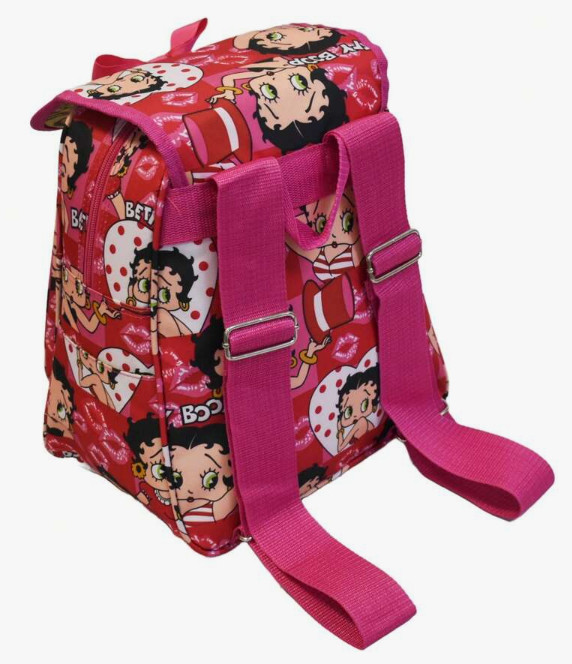 Betty Boop Pink Backpack Bow School Travel Casual Daypack Bag